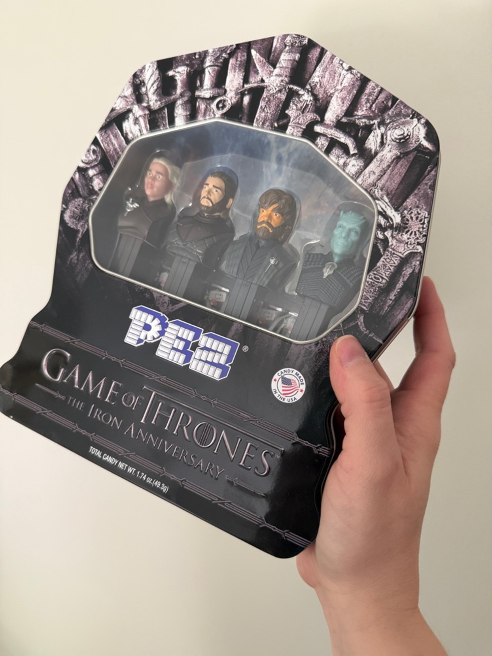 NEW Game of Thrones PEZ Candy Iron Anniversary Gift Set Collectors Tin